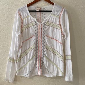 Sundance Embroidery Longsleeve Womens Top